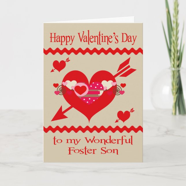 Valentinstag, zum des Sohns zu fördern Feiertagskarte (Vorderseite)