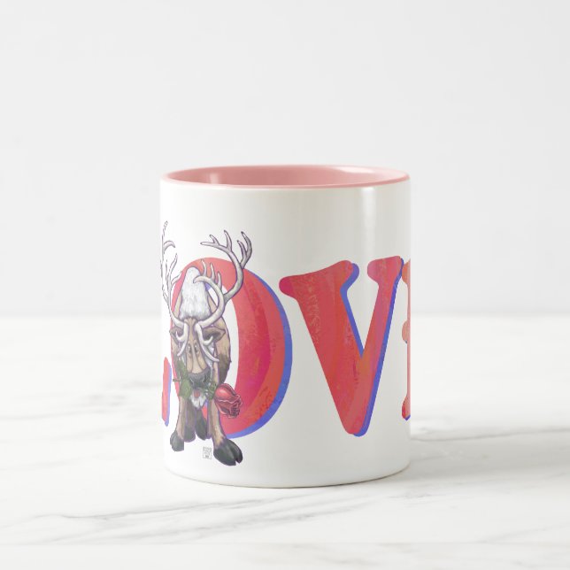 Valentinstag Zweifarbige Tasse (Mittel)