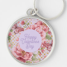 Valentinstage, Elegant, Lila Pfirsichblütenmuster