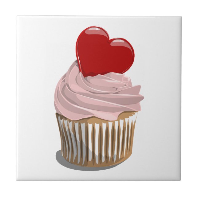 Valentinstagherz-Kuchenfliese Fliese (Vorderseite)