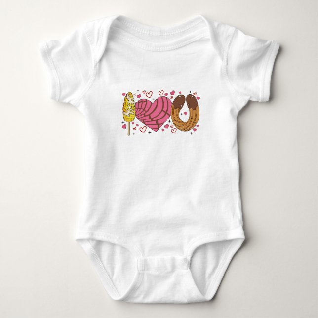 Valentinstags-Leckereien Baby Strampler (Vorderseite)