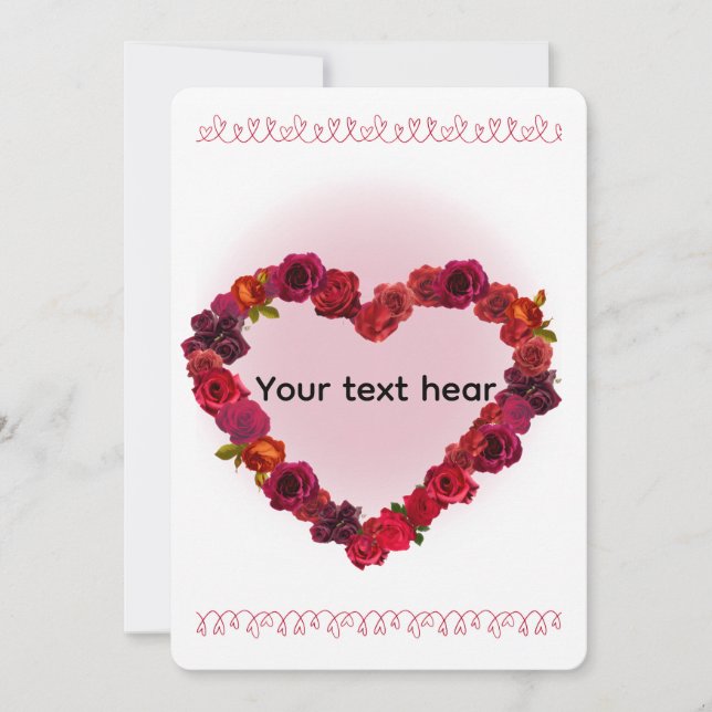 Valentinstagskarte Feiertagskarte (Vorderseite)
