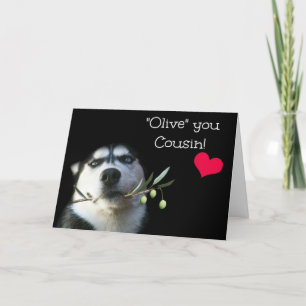 Valentinstagskarte für den glücklichen Cousin Karte