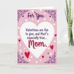 Valentinstagskarte für Mama Karte