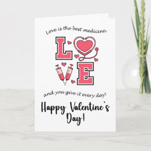 Valentinstagskarte für Mediziner Karte