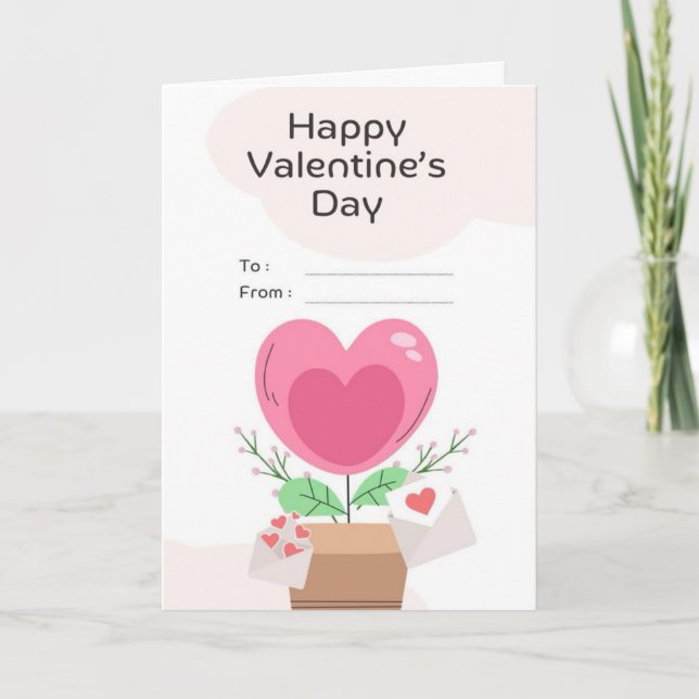 Valentinstagskarte Karte (Vorderseite)