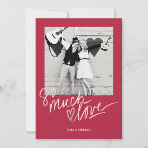 Valentinstagskarte mit viel Liebe Einladung