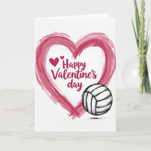 Valentinstagskarte Volleyball Karte