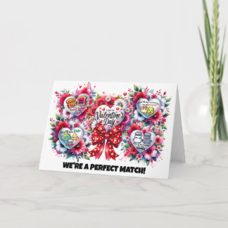 Valentinstagskarte, "Wir sind ein perfektes Paar!" Karte