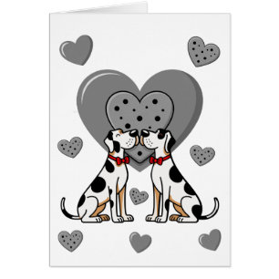 Valentinstagskarten Deutsche Dogge