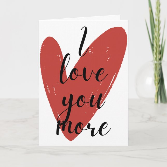 Valentinstagskarten für Ehemänner Karte (Vorderseite)