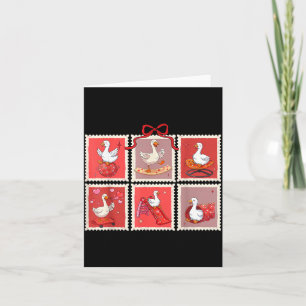 Valentinstagsstempel Ergotherapie alberne Gans Karte