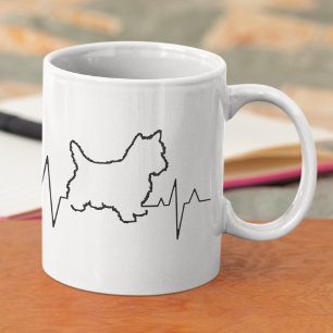 Valentinstagsthema Yorkshire Terrier Hunde Liebhab Kaffeetasse