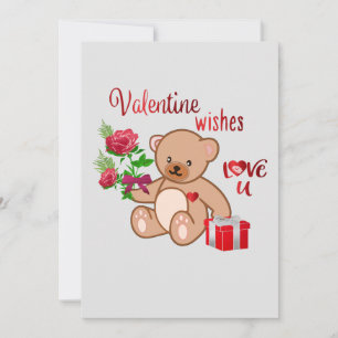 Valentinstagswünsche feiertagskarte