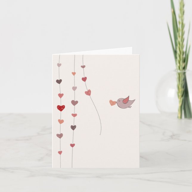 Valentinstagvorbereitungen Feiertagskarte (Vorderseite)