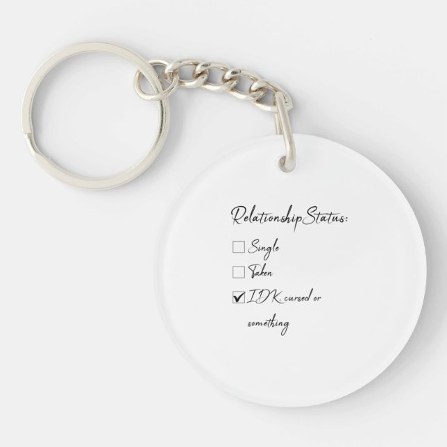 Valentinstatus für Single Schlüsselanhänger (Vorderseite)