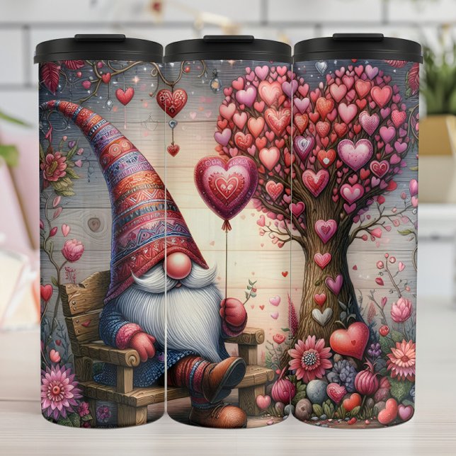 Valentinszwerg Herz Baum Thermosbecher (Von Creator hochgeladen)