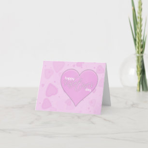 Valentintagskarte mit rosa Herzen Feiertagskarte