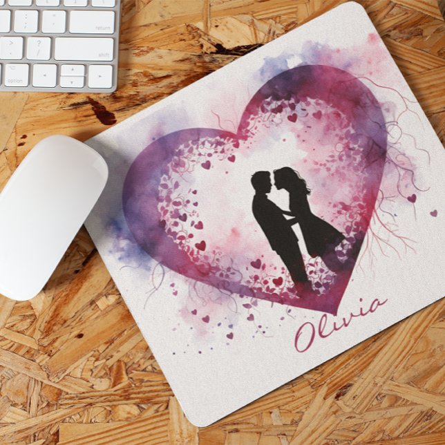 Valentintagskupplung in Liebe Mousepad (Von Creator hochgeladen)