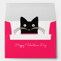 Valentinumschlag aus der Katze.
