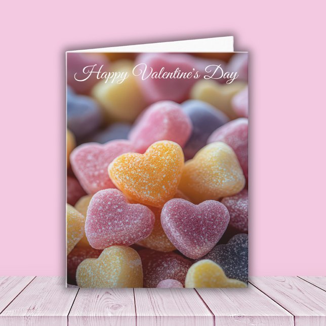 Valentinus Gruß in rosa Herzform Karte (Von Creator hochgeladen)