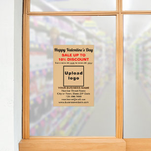 Valentinverkauf auf hellbraunem Foto