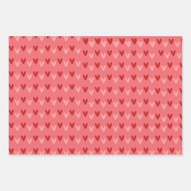 Valentinverpackungspapier Geschenkpapier Set (Vorderseite)