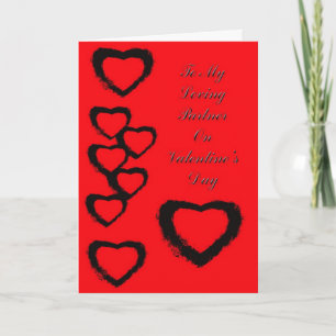 Valentne's Card For Partner Feiertagskarte