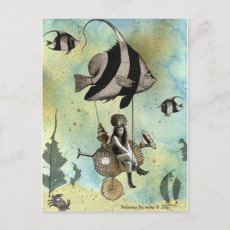 Valenzia und ihr Angelfish Racer Postkarte