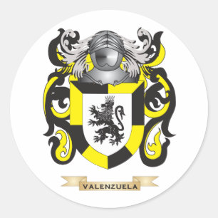 Valenzuela-Familienwappen (Wappen) Runder Aufkleber
