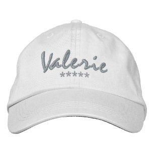 Valerie Name Bestickte Baseballkappe