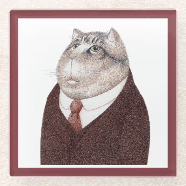VALET CAT Glasuntersetzer  (Vorderseite)