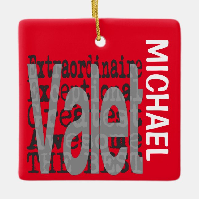 Valet Extraordinaire CUSTOM Keramikornament (Vorderseite)
