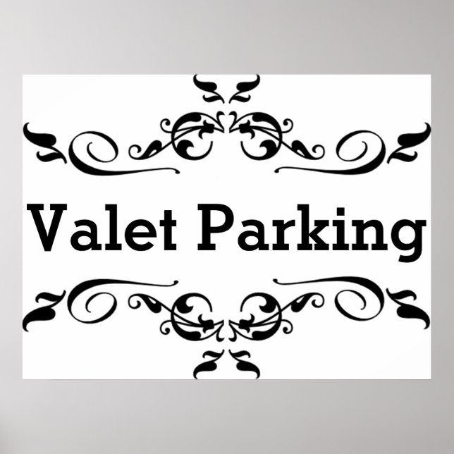 Valet Parking Poster (Vorne)