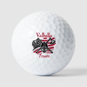 Valhalla Awaits - Amerikanische Flagge Golfball
