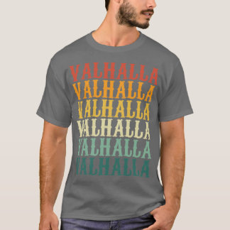 Valhalla in Farbretro T-Shirt
