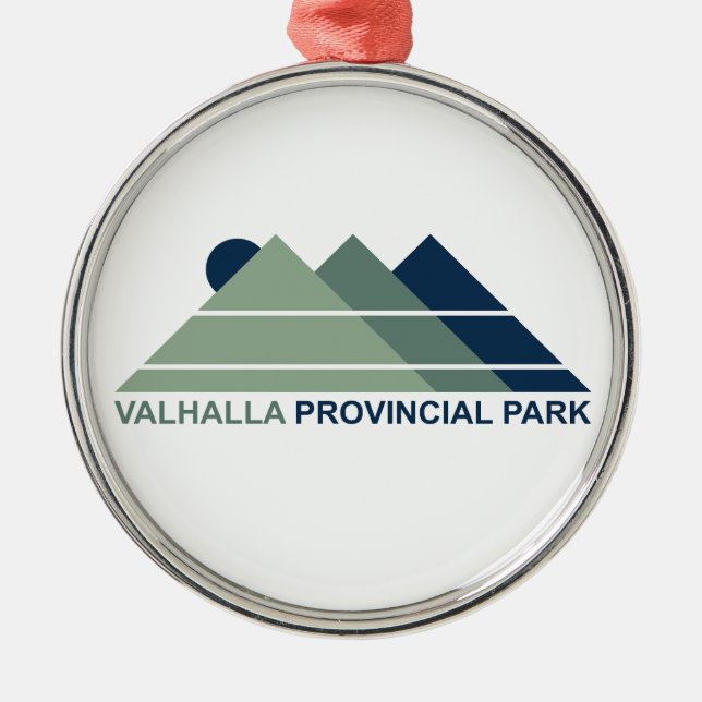 Valhalla Provincial Park Mountain Sun Ornament Aus Metall (Vorne)