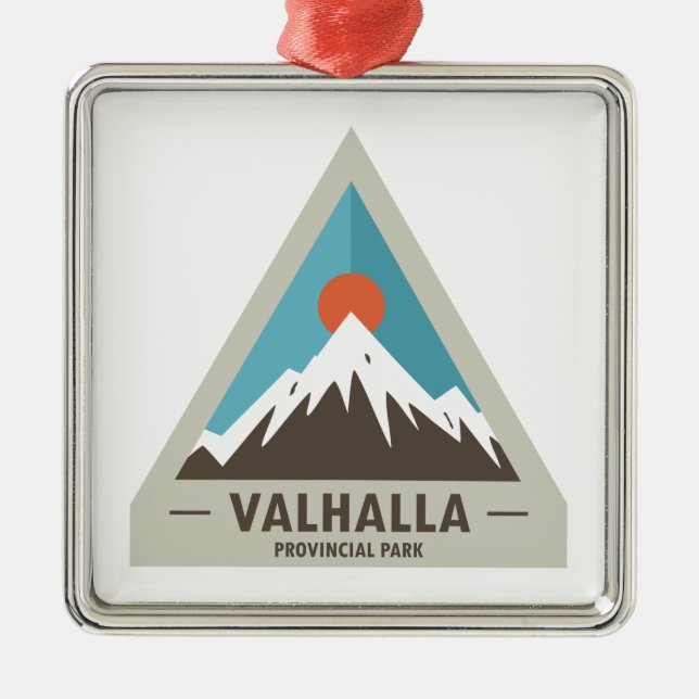 Valhalla Provincial Park Ornament Aus Metall (Vorne)