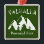 Valhalla Provincial Park Ornament Aus Metall<br><div class="desc">Der Valhalla Provincial Park in British Columbia Kanada liegt am westlichen Ufer des Slocan Lake, nördlich von Slocan und Castlegar und umfasst den größten Teil der Valhalla Range des Selkirk Mountains.</div>