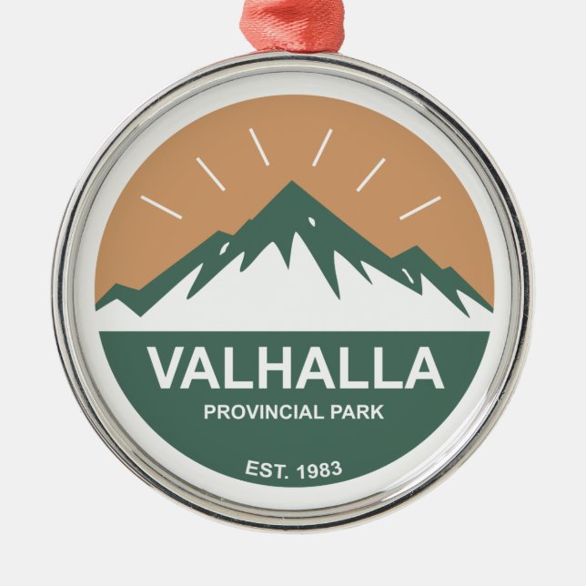 Valhalla Provincial Park Ornament Aus Metall (Vorne)