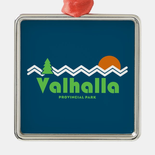 Valhalla Provincial Park Retro Ornament Aus Metall (Vorne)