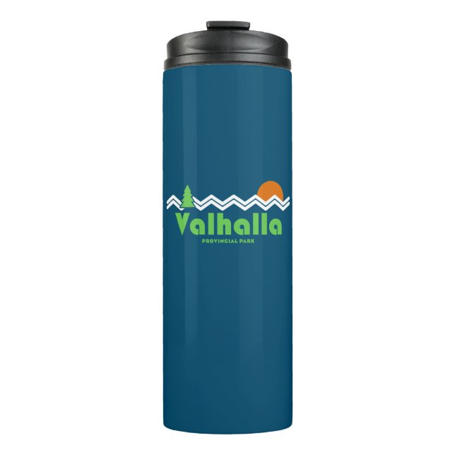 Valhalla Provincial Park Retro Thermosbecher (Vorderseite)