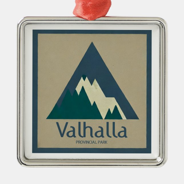 Valhalla Provincial Park Rustikal Ornament Aus Metall (Vorne)