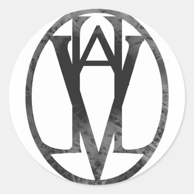 Valhalla Siegel Black Runder Aufkleber (Vorderseite)