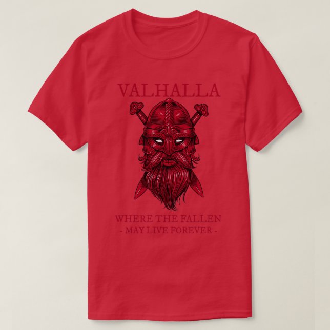 Valhalla Viking Warrior TShirt (Design vorne)