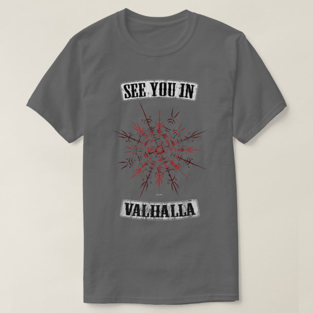 Valhalla Warriors Berserker Vikings Odin Ragnar137 T-Shirt (Design vorne)