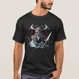 Valhalla-Wikingerskelett Starker Nordischer Kriege T-Shirt