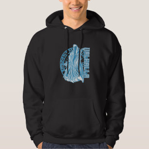 Valhalla Wolf Mask Odin Runes Norse Compass Viking Hoodie