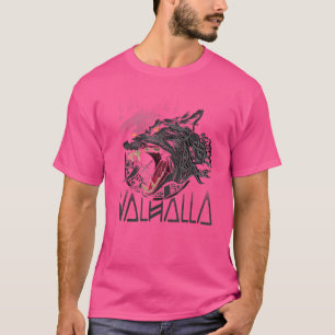 Valhalla Wolf Wolves Odins Geri und Freki Viking W T-Shirt