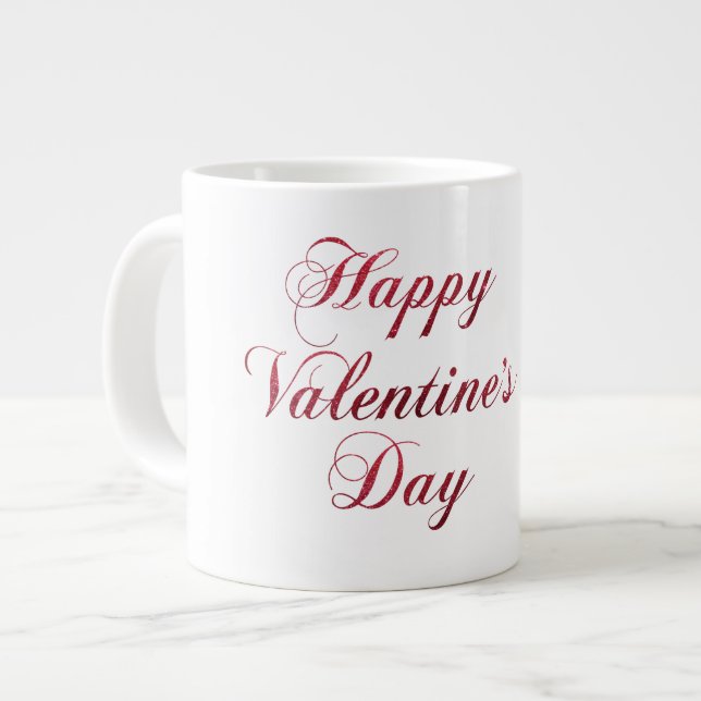 Valinetine-Day-Tasse Jumbo-Tasse (Vorderseite Links)